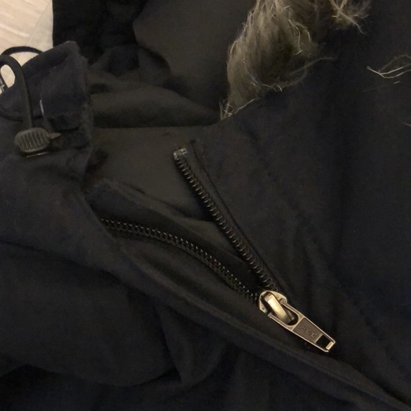 NORTH FACE WATERPROOF BLACK  TRICLIMATE FUR BLACK PARKA HYVENT - Picture 13 of 14